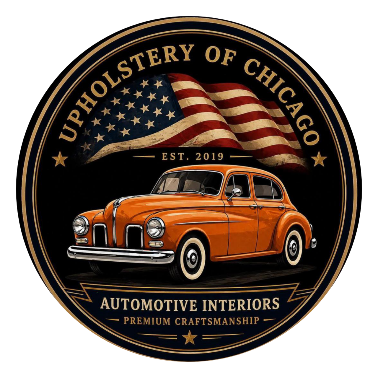 Upholstery Of Chicago Logo